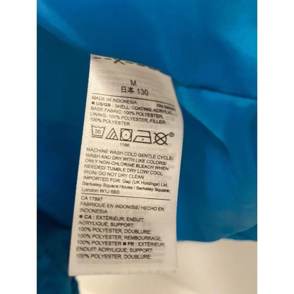 GAD KIDS ELECTRIC BLUE PUFF VEST SIZE MEDIUM NO FLAWS NO DEFECTS GREAT CONDITION - Picture 7 of 7